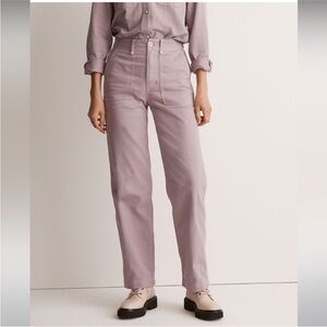 NEW! Madewell The Perfect Vintage Wide-Leg Pants Utility Lavender Size 24